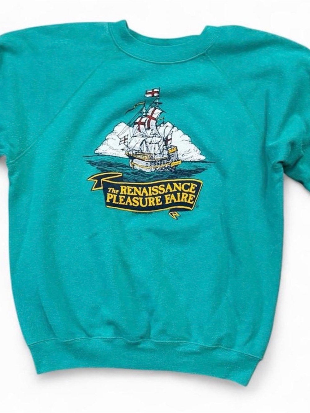 Vintage 80's Renaissance Pleasure Faire green sweatshirt Size L